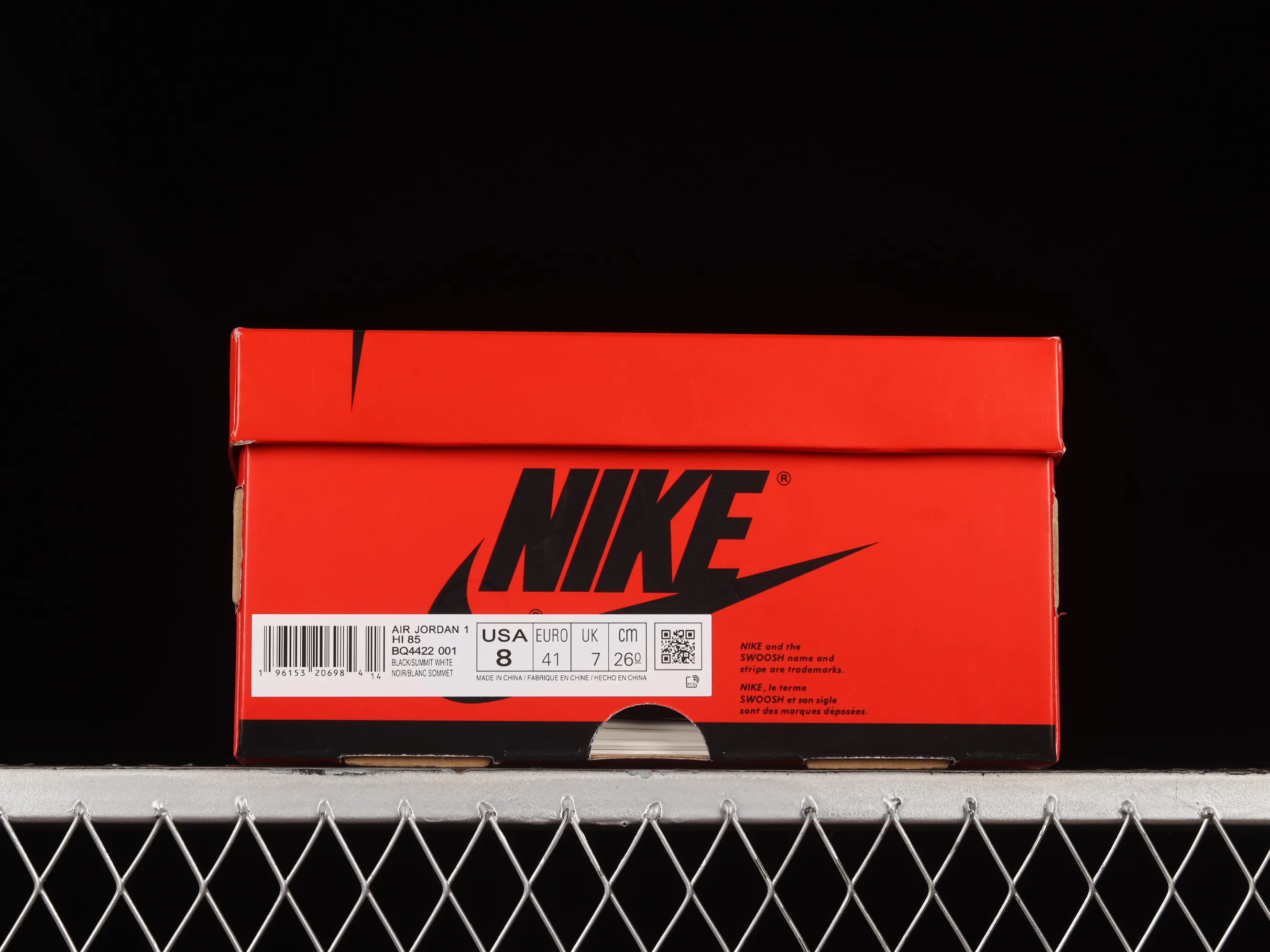 All categories Air Jordan Jordan series basketball shoes Air Jordan 1 High pure original version Air Jordan 1 High 85 "Black White" AJ1 Joe 1 black and white panda BQ4422-001